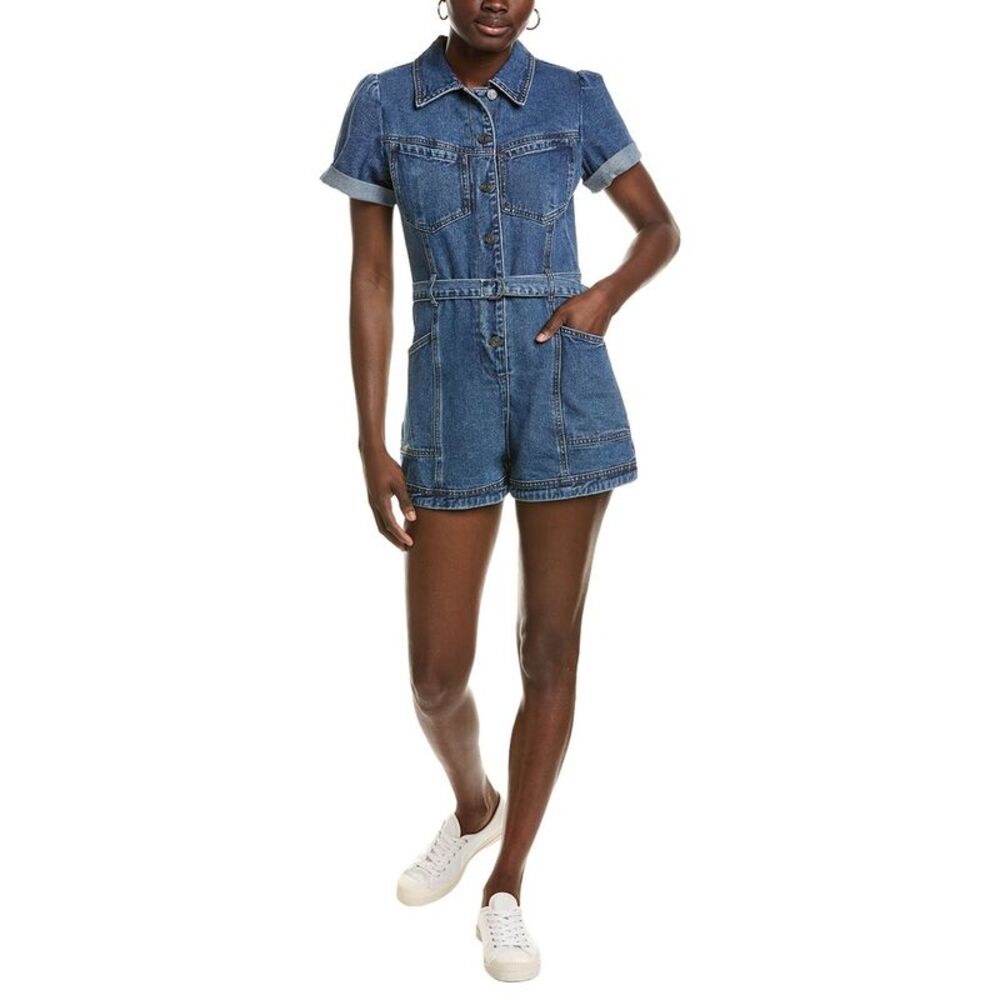Saltwater Luxe Womens Denim Romper